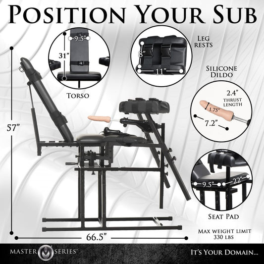 Leg Spreader Obedience Chair with stimulating device